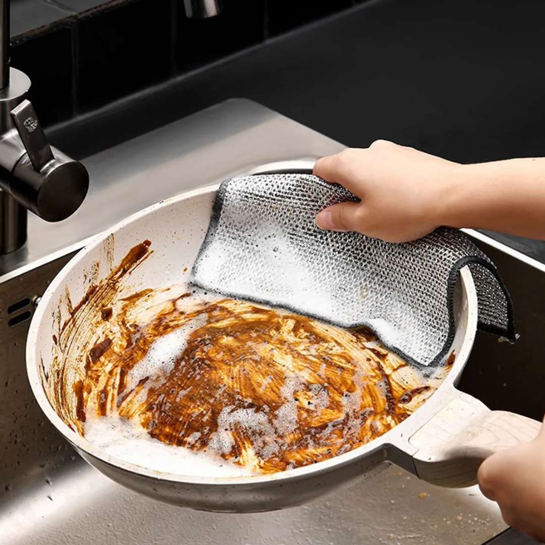 Paño Mágico Cocina™ x 5 – Limpieza rápida y sin rayones 🧽