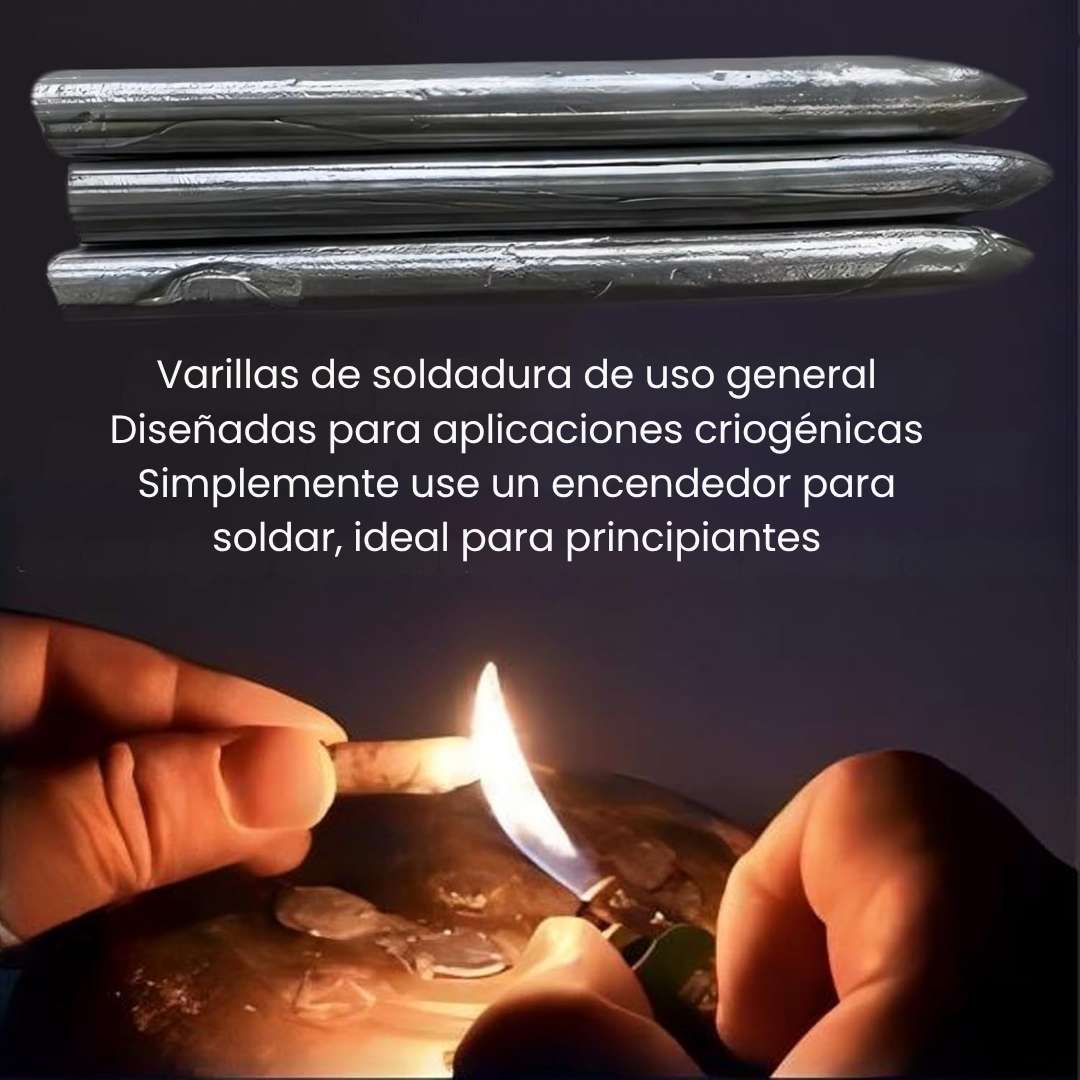 Varillas de Soldadura Low‑Temp™ – Unión Rápida para Cobre, Aluminio, Acero 🛠️