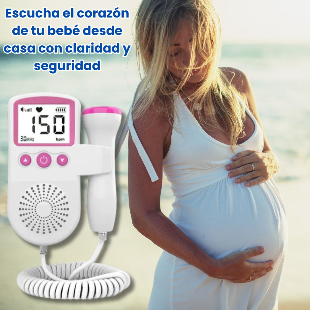 Doppler Fetal™ + Gel – Escucha el latido de tu bebé desde casa 💗