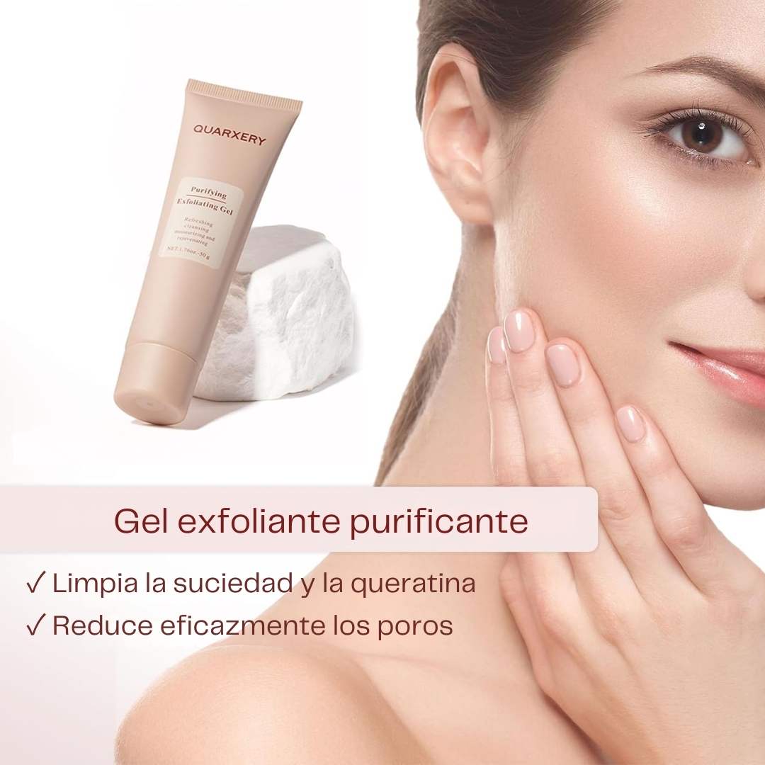 🌿 Gel Exfoliante Purificante QUARXERY – Limpieza Profunda e Hidratación Natural ✨