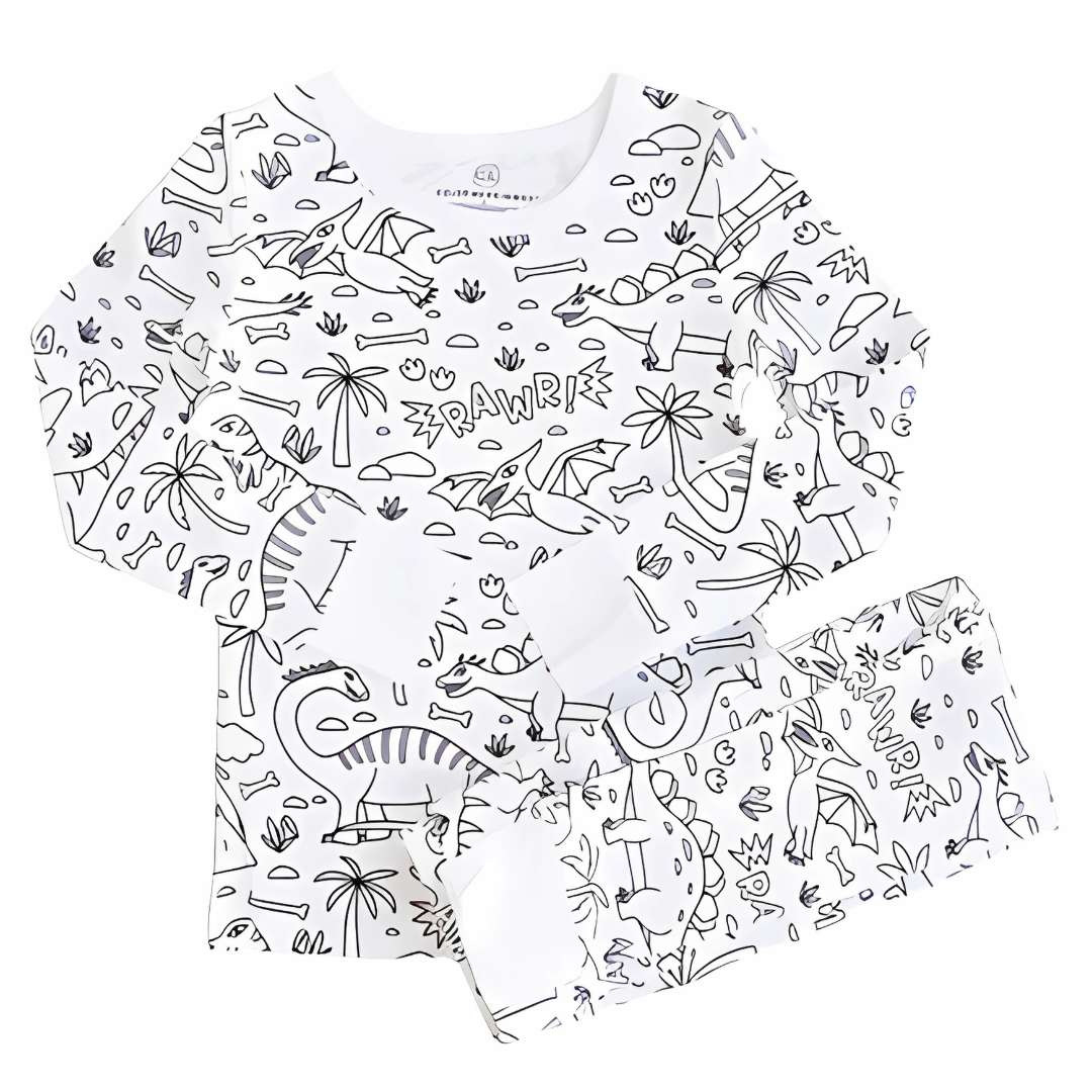 Pijamas para Pintar™ – Diversión creativa con colores lavables 🖍️