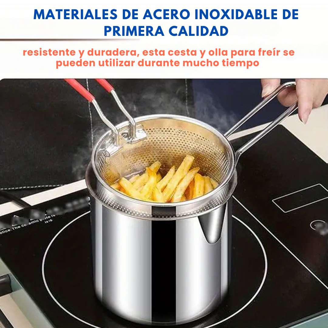 Mini Freidora Tempura Japonesa™ 1.2L – Crocante en minutos 🍤