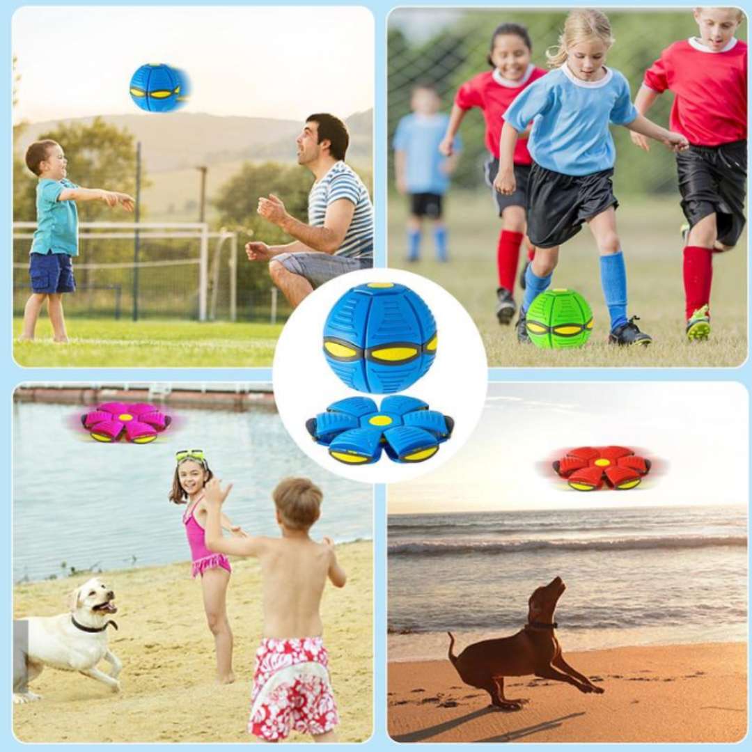 Pelota Platillo Transformable™ – Diversión que vuela sola ⚽ 🛸