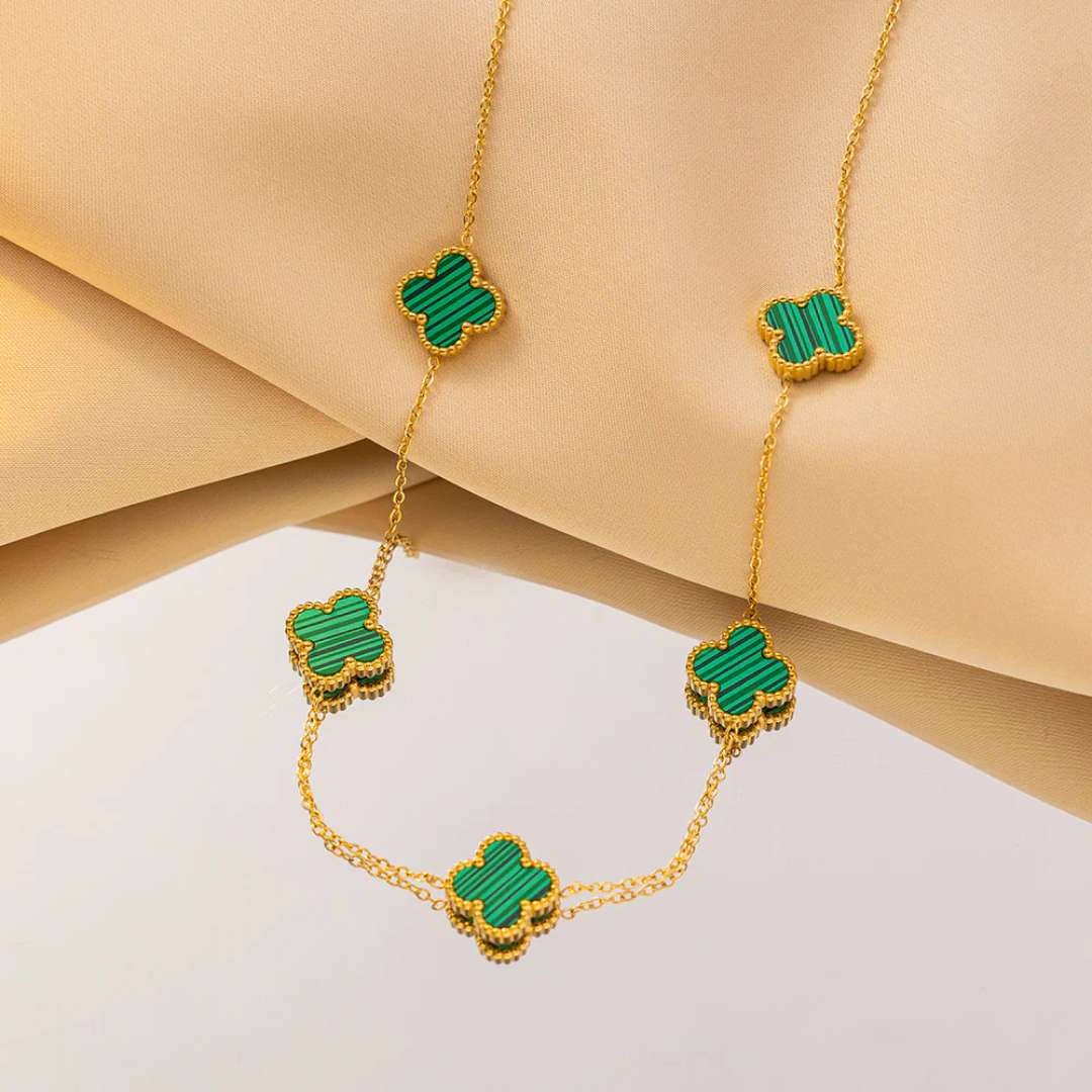 Van Cleef™ – Collar unisex trébol Exquisitez y buena suerte 🍀