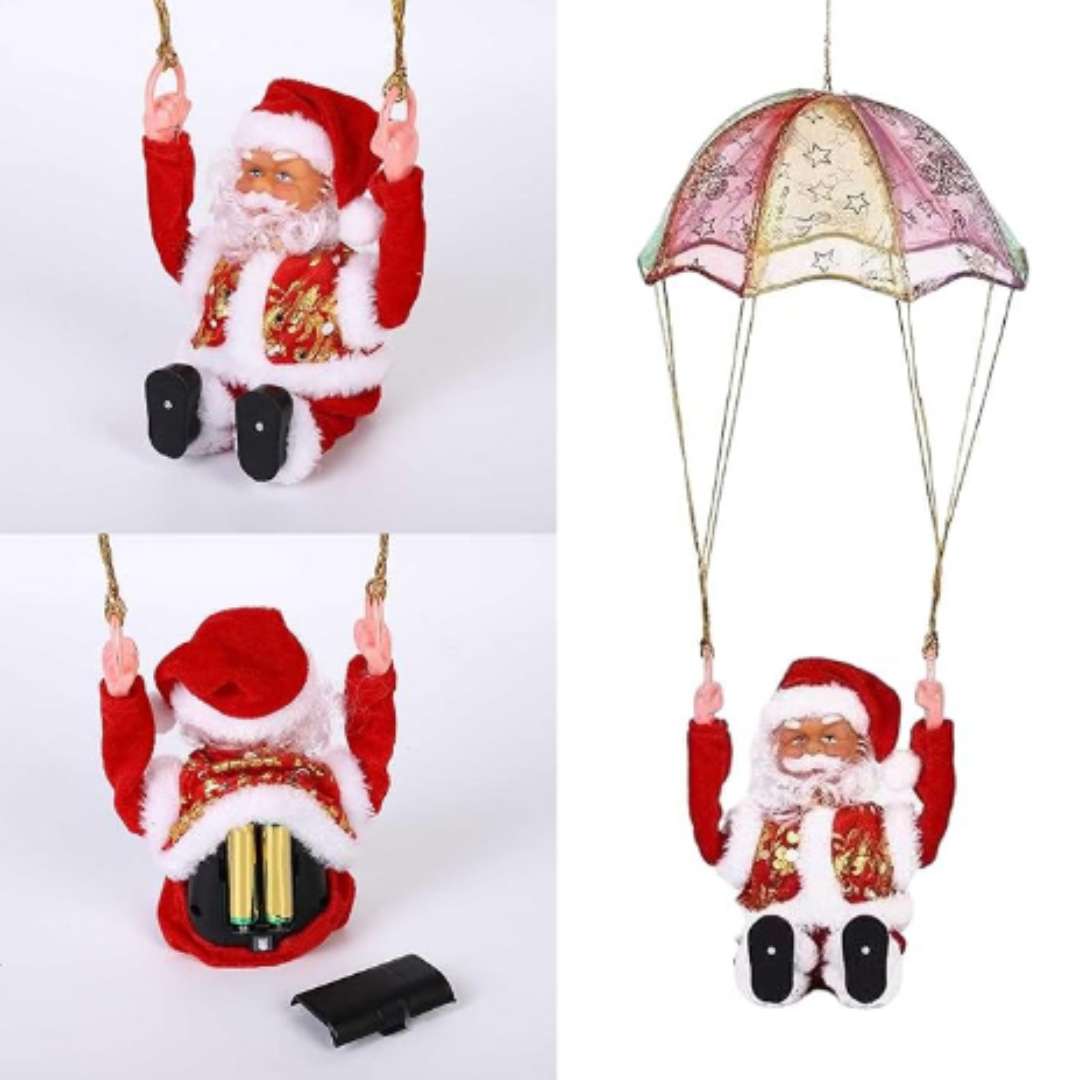 SaltaNoel™ – El Papá Noel con paracaídas giratorio 🎄