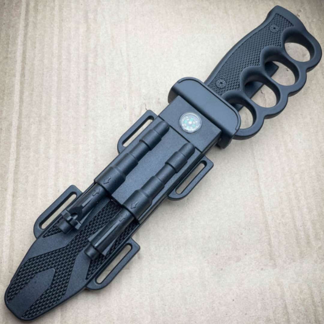 Cuchillo Táctico 10-en-1 Survival™ – Acero Inoxidable 🗡️