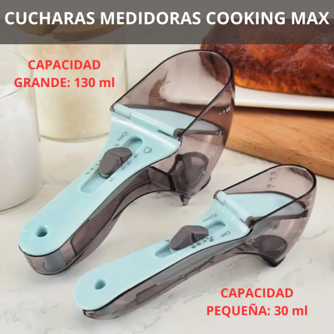Cooking Max™ Combo – Set Doble de Cucharas Medidoras 🥣