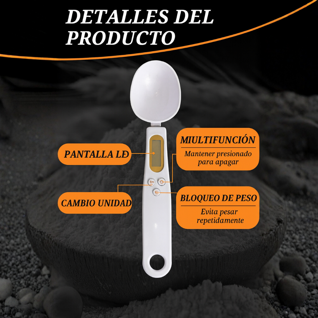 Cuchara Gramera Digital 500g™ – Medición Precisa 📏