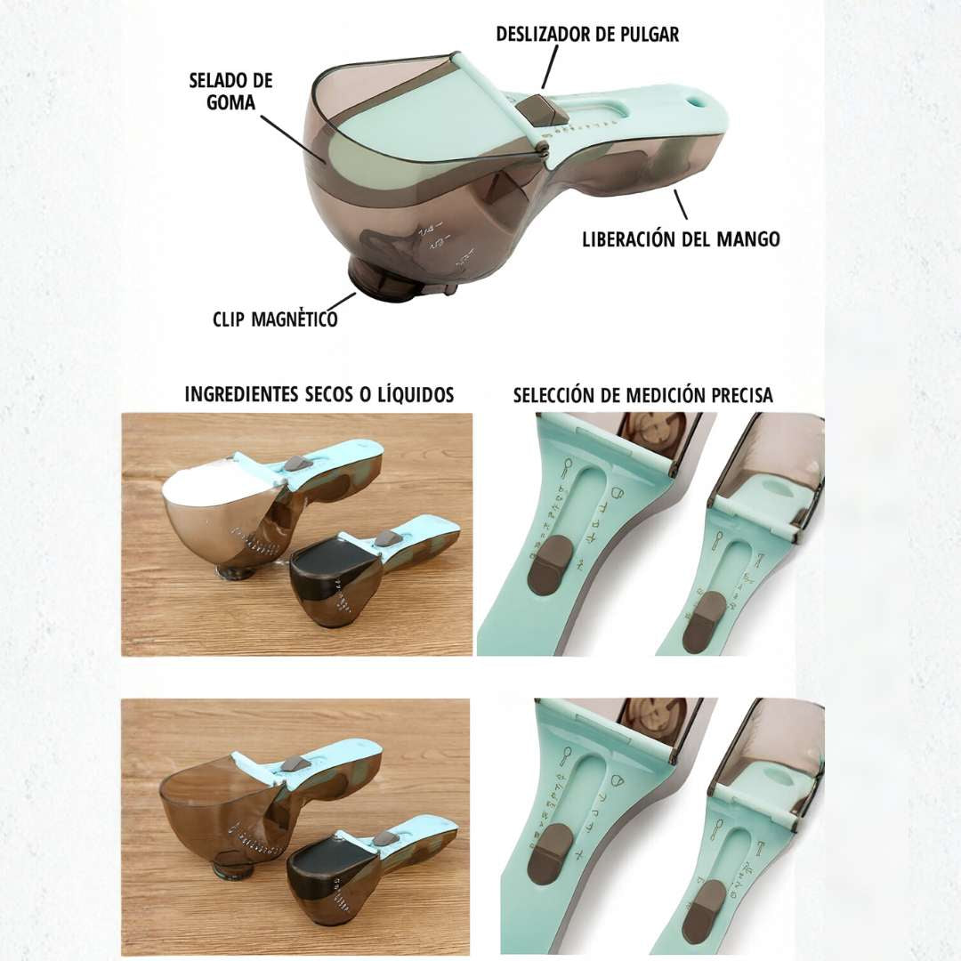 Cooking Max™ Combo – Set Doble de Cucharas Medidoras 🥣