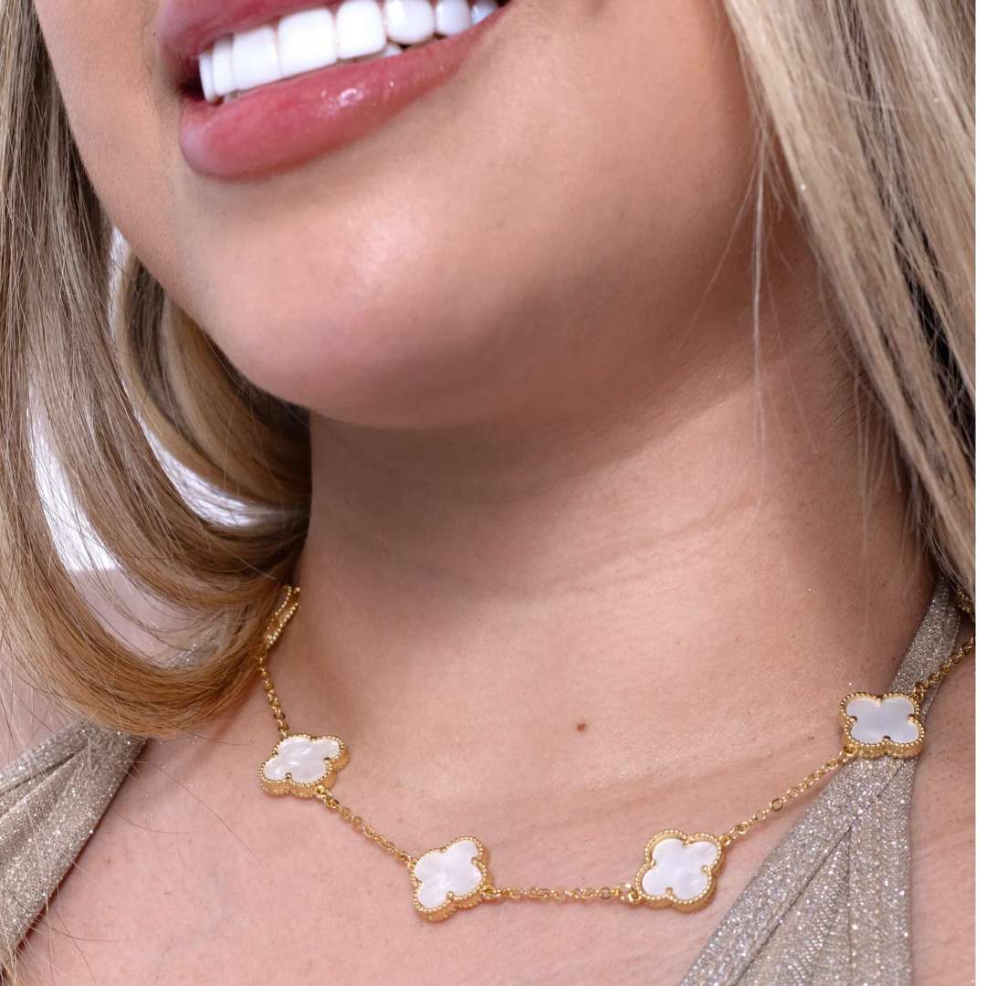 Van Cleef™ – Collar unisex trébol Exquisitez y buena suerte 🍀