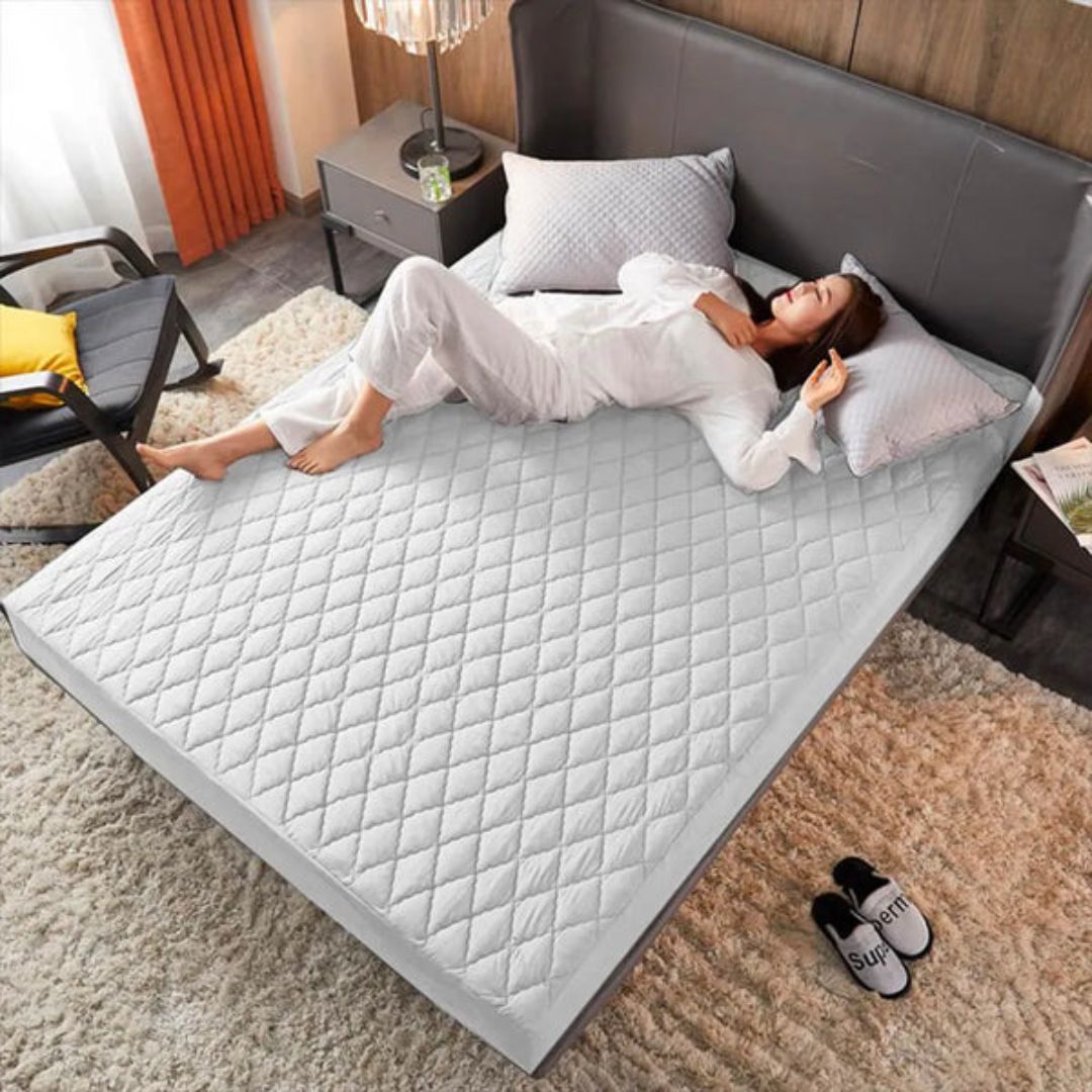 Protector de Colchón Premium Antifluido  – Descansa limpio, seguro y sin manchas 💤