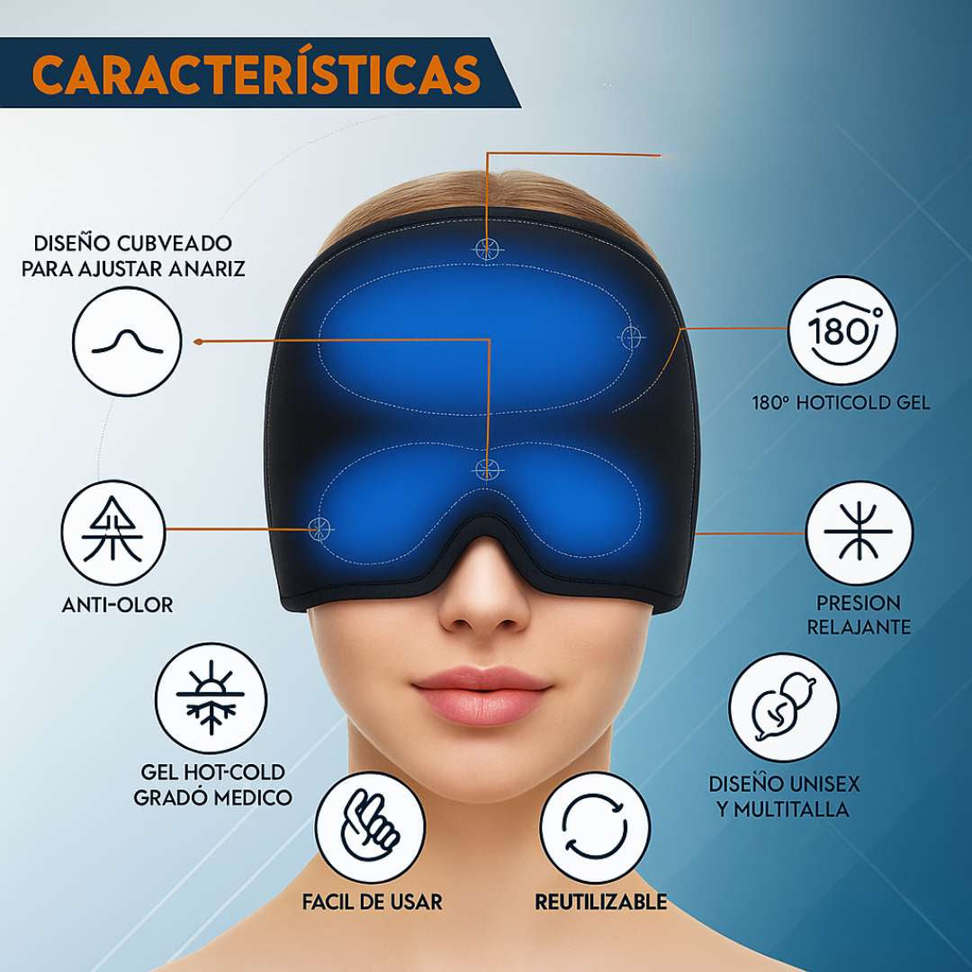 Gorro Terapéutico 360° Frío & Calor – Alivio Cefálico 🧊🔥