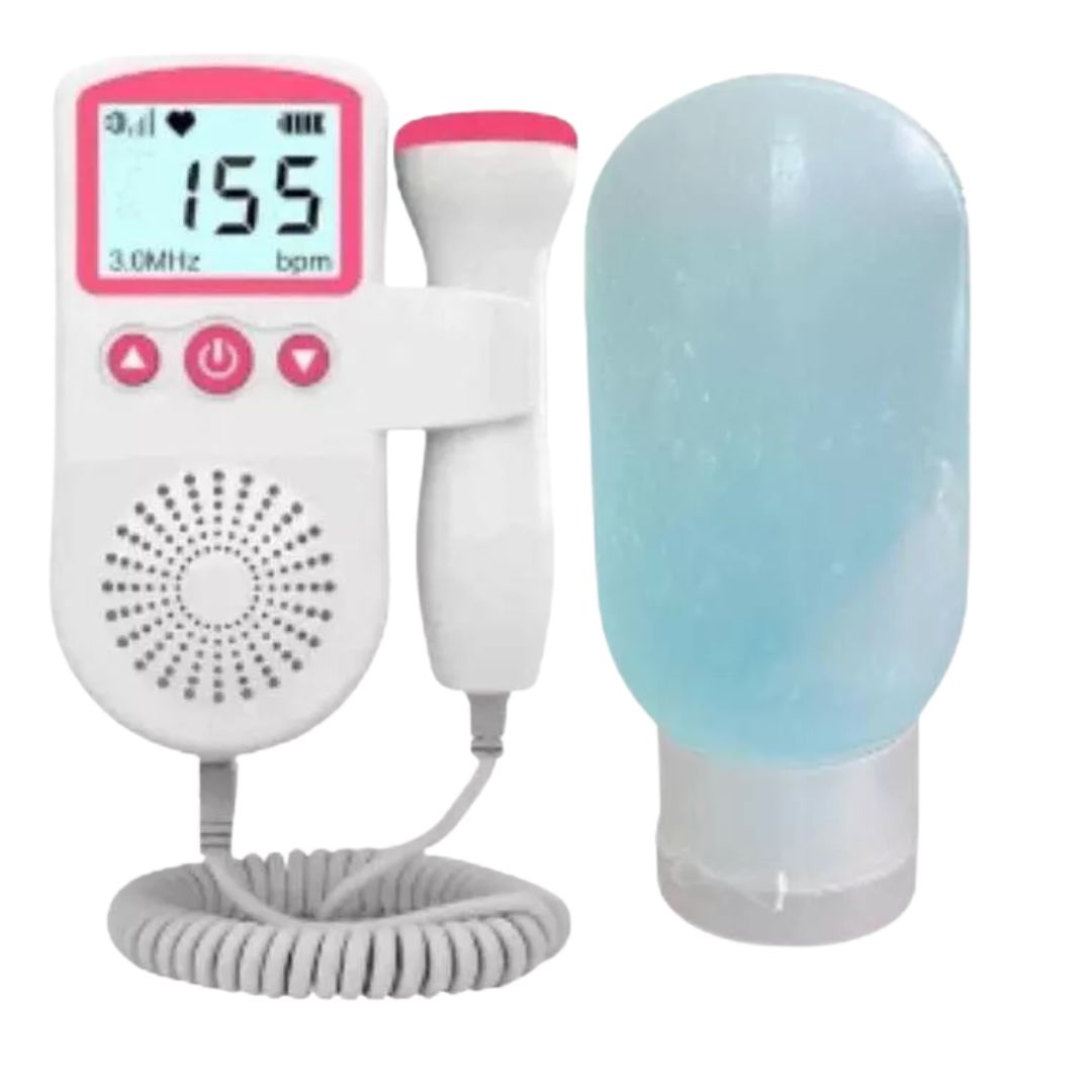 Doppler Fetal™ + Gel – Escucha el latido de tu bebé desde casa 💗