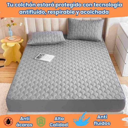 Protector de Colchón Premium Antifluido  – Descansa limpio, seguro y sin manchas 💤