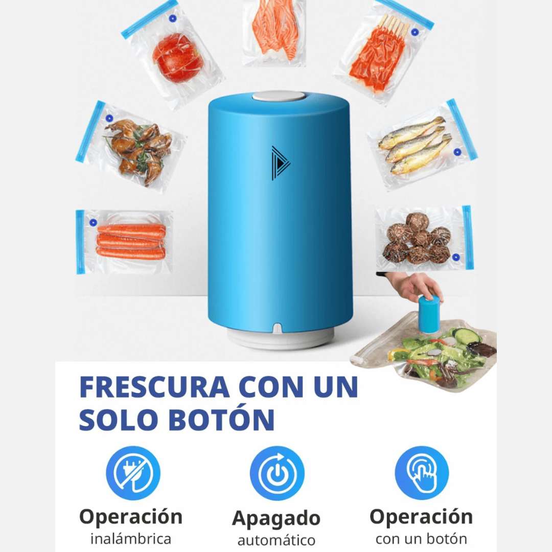 Selladora al Vacío Portátil™ – Frescura que se Siente en Cada Bocado  🥬🥑