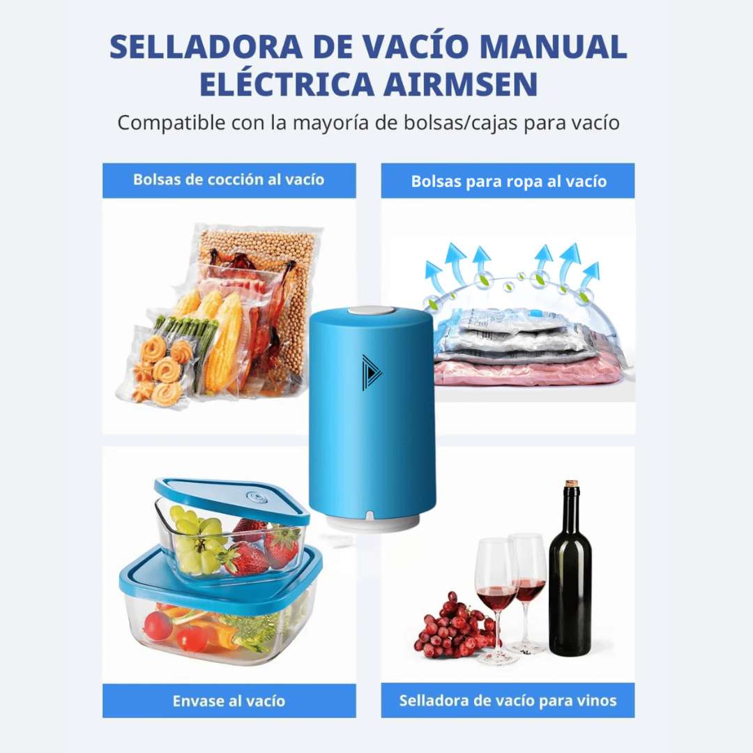 Selladora al Vacío Portátil™ – Frescura que se Siente en Cada Bocado  🥬🥑
