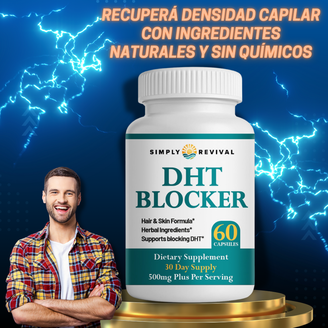 Block DHT New™ x 60 cáps – Suplemento Anticaida Y Crecimiento 💇🏻‍♂️