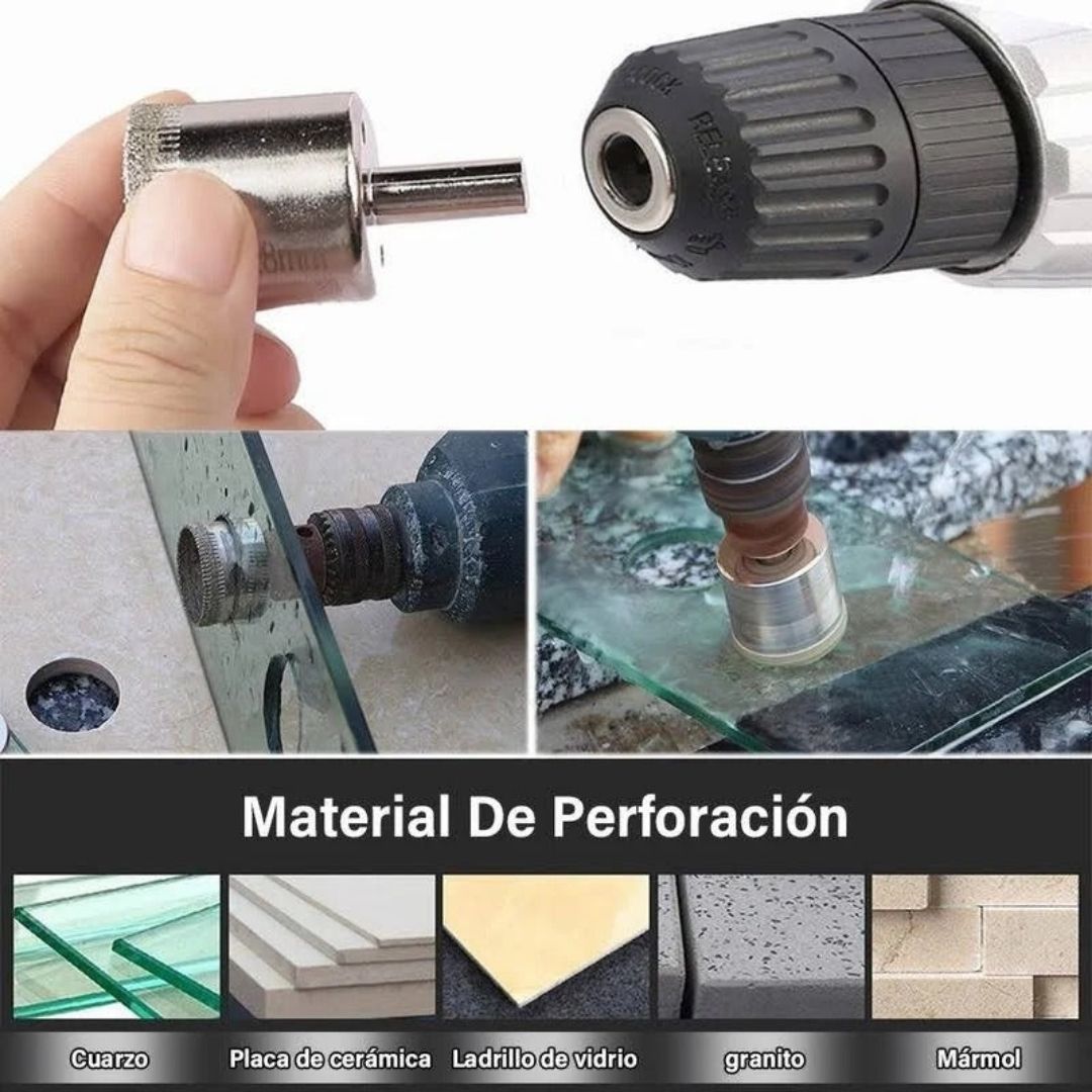 🛠️ Juego Copas Diamantadas™  – Cortes precisos sin grietas 💎