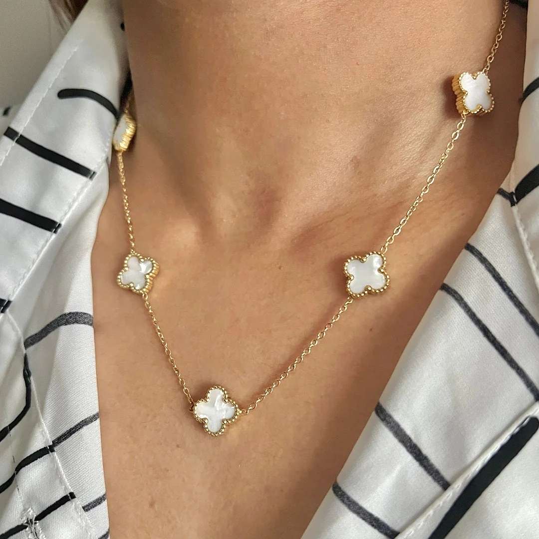 Van Cleef™ – Collar unisex trébol Exquisitez y buena suerte 🍀
