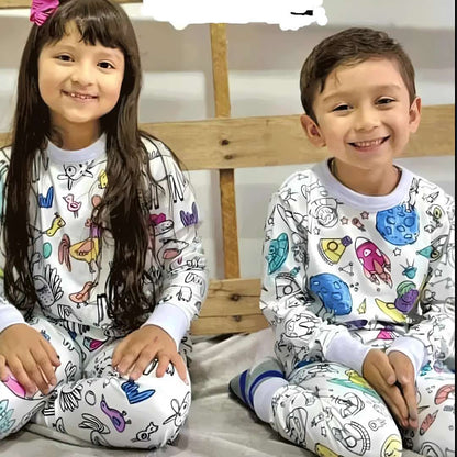 Pijamas para Pintar™ – Diversión creativa con colores lavables 🖍️