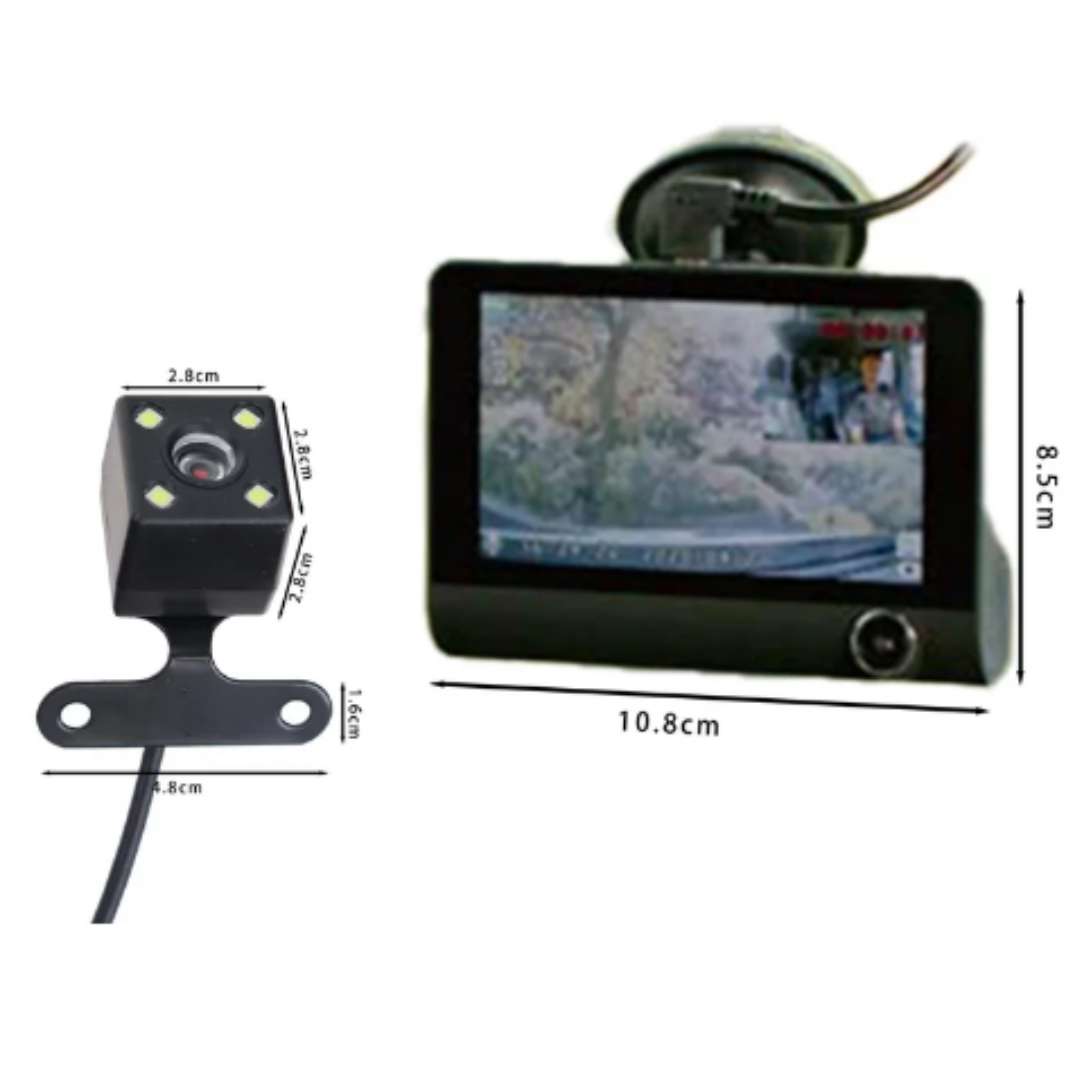 Combo Triple Vigilancia DVR™ - Tu Seguridad 3 en 1 en Alta Definición 🚗