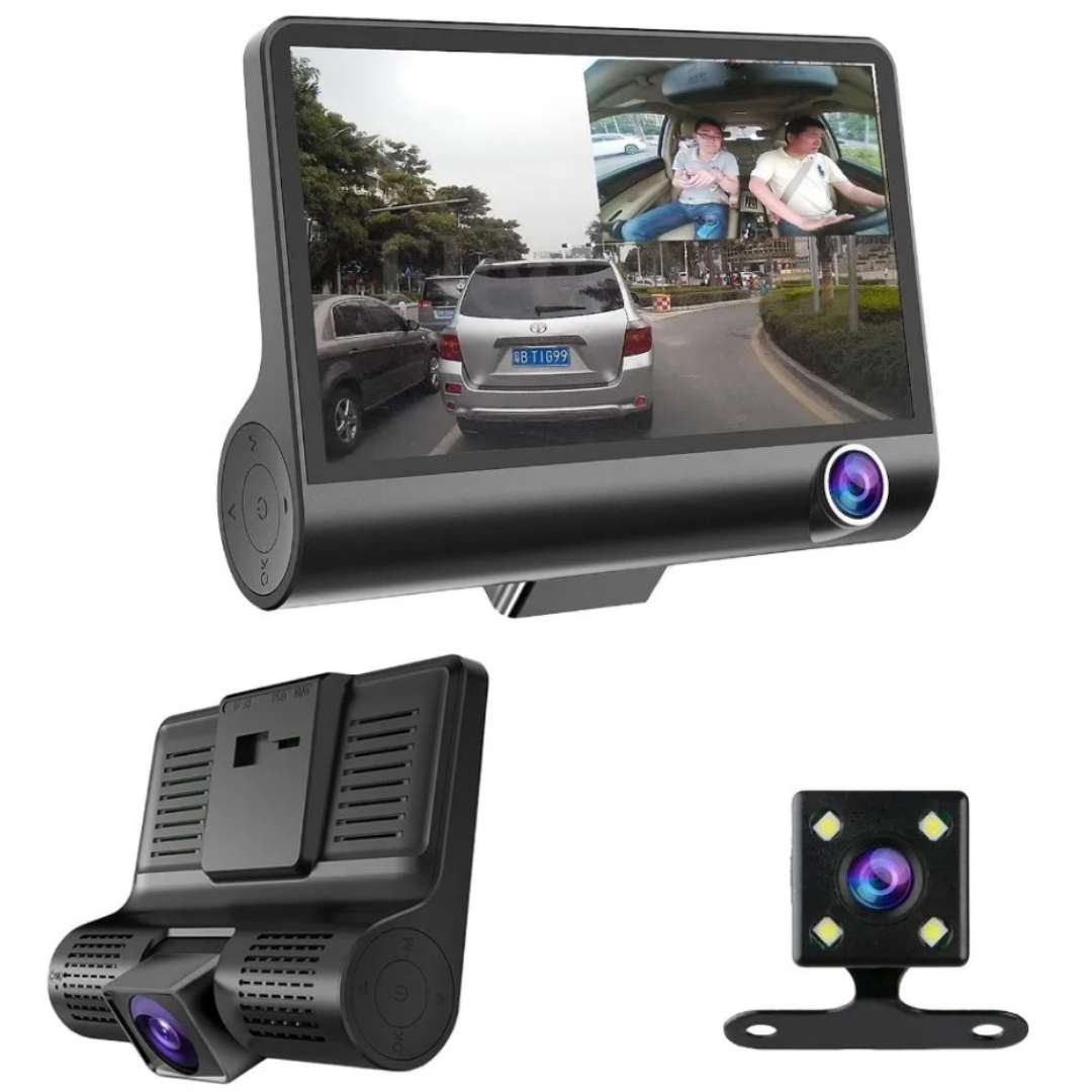 Combo Triple Vigilancia DVR™ - Tu Seguridad 3 en 1 en Alta Definición 🚗