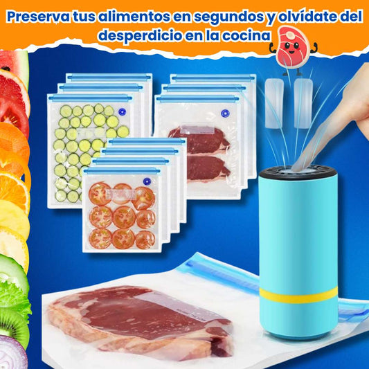 Selladora al Vacío Portátil™ – Frescura que se Siente en Cada Bocado  🥬🥑