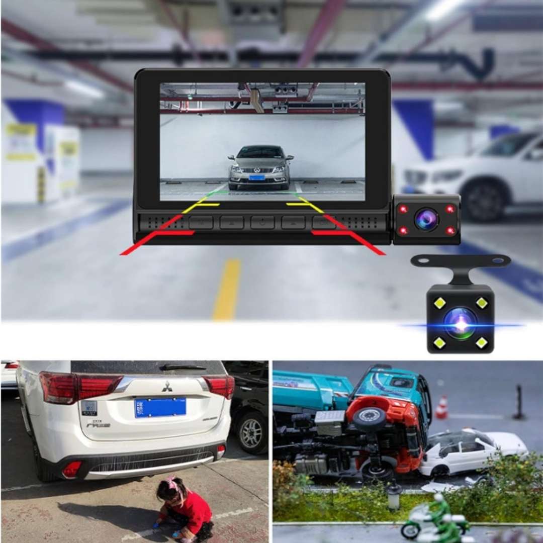 Combo Triple Vigilancia DVR™ - Tu Seguridad 3 en 1 en Alta Definición 🚗