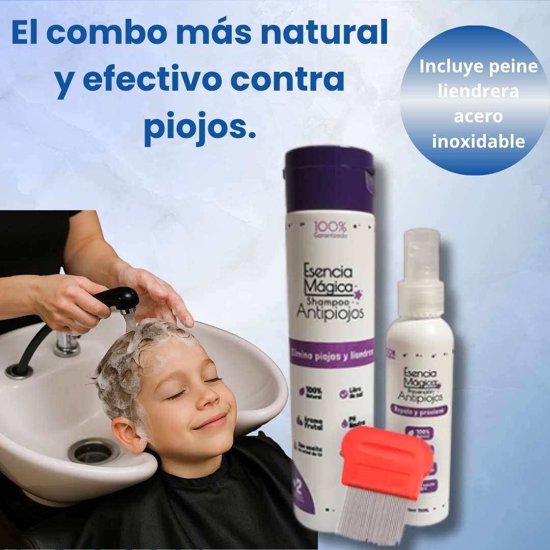 Kit Natural AntiPiojos PRO x3🧼🌿✨