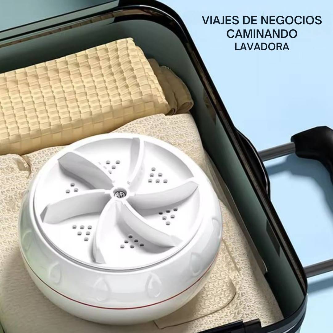 Mini Lavadora Ultrasónica Portátil™ – Lava sin esfuerzo, en cualquier lugar 🌀
