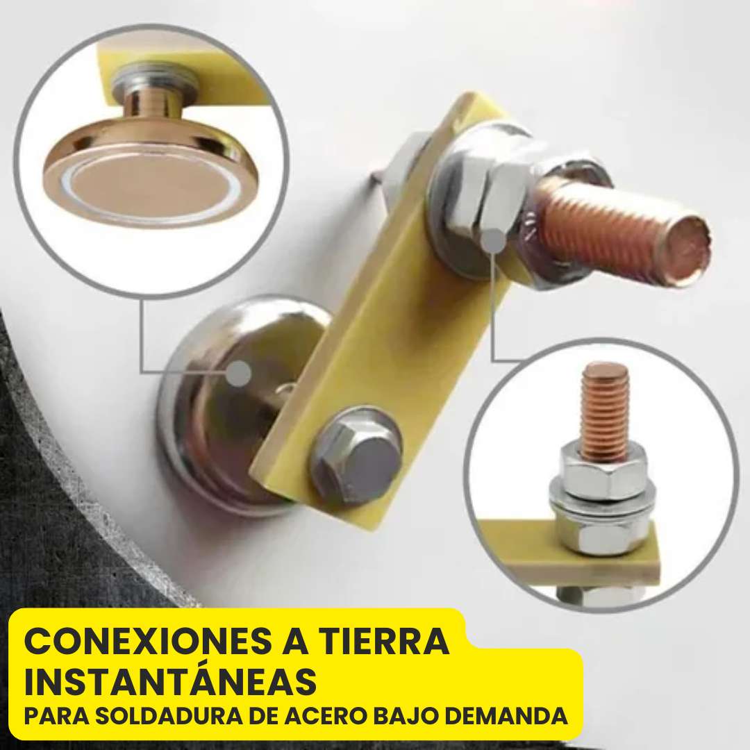 Soporte Tierra Magnético™ – Conexión profesional y segura 🤝