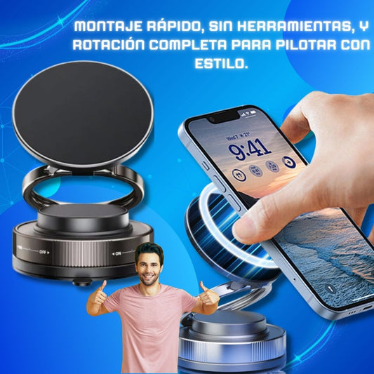 Grip360™ – Soporte Premium de Teléfono con Succión de Vacío y Rotación 360° 📱