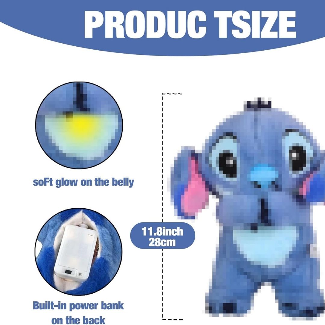 Peluche Interactivo Relajante STICH 💙🩷