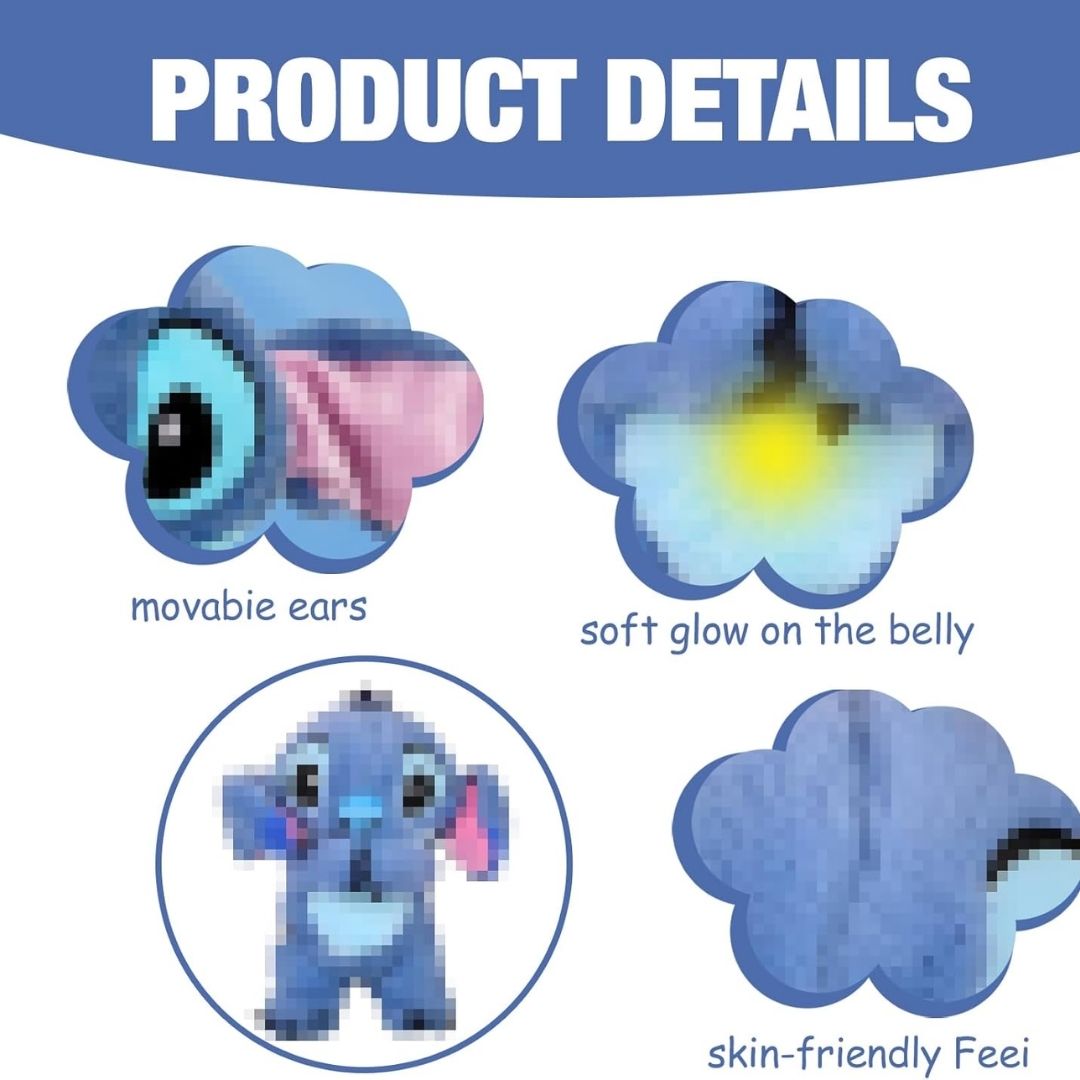 Peluche Interactivo Relajante STICH 💙🩷