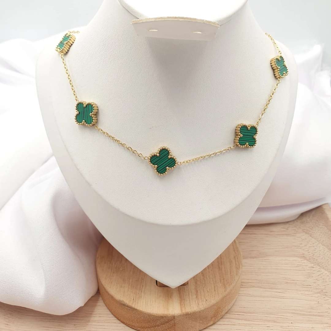 Van Cleef™ – Collar unisex trébol Exquisitez y buena suerte 🍀