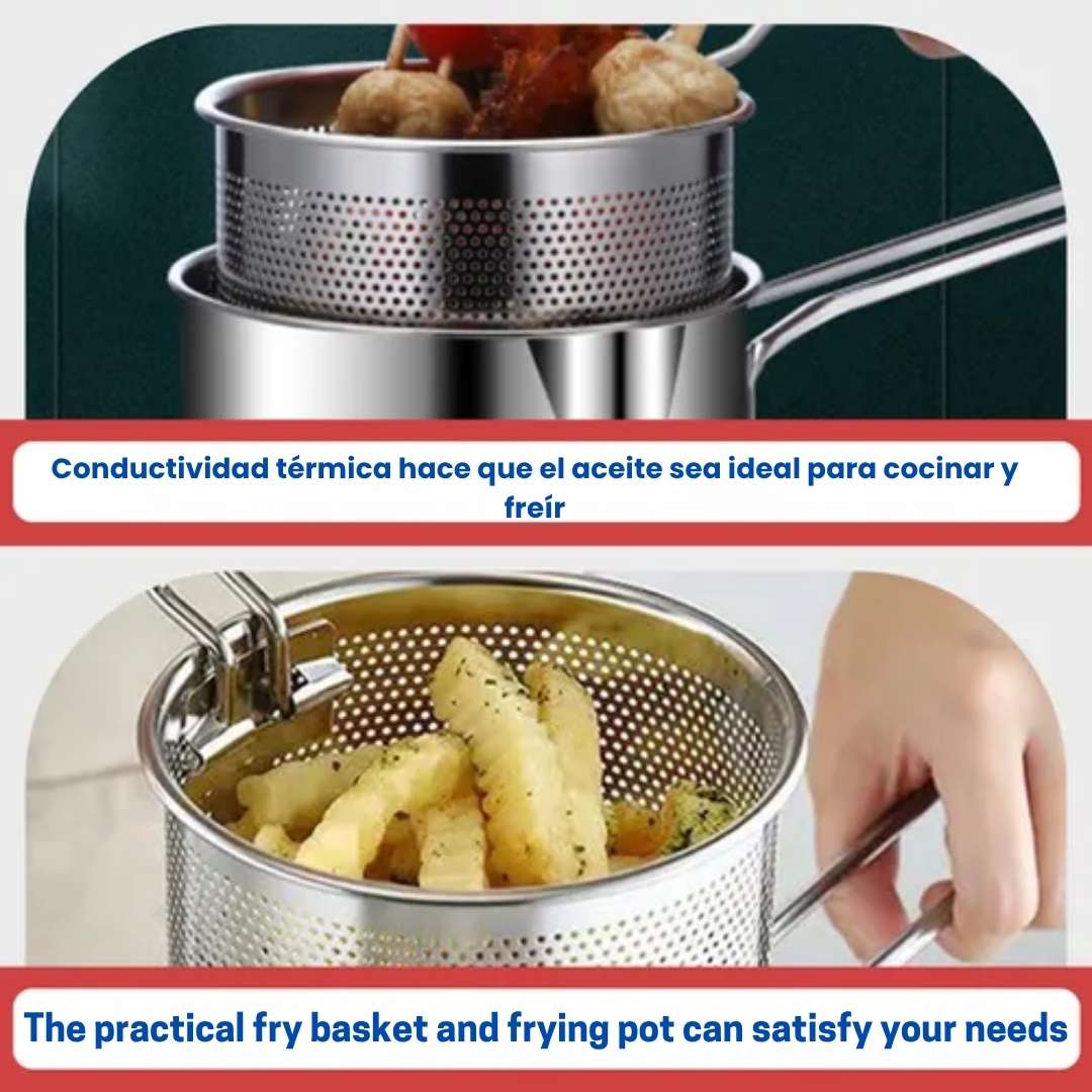 Mini Freidora Tempura Japonesa™ 1.2L – Crocante en minutos 🍤