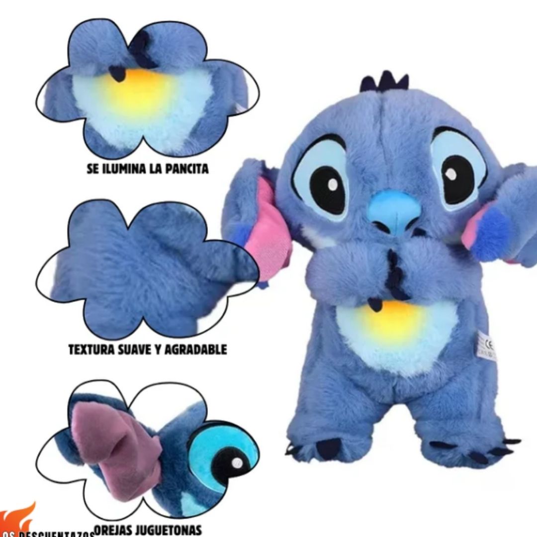Peluche Interactivo Relajante STICH 💙🩷