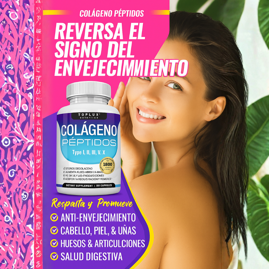 Toplux™ Collagen Peptides 1800 mg – Juventud y fortaleza desde adentro 💎