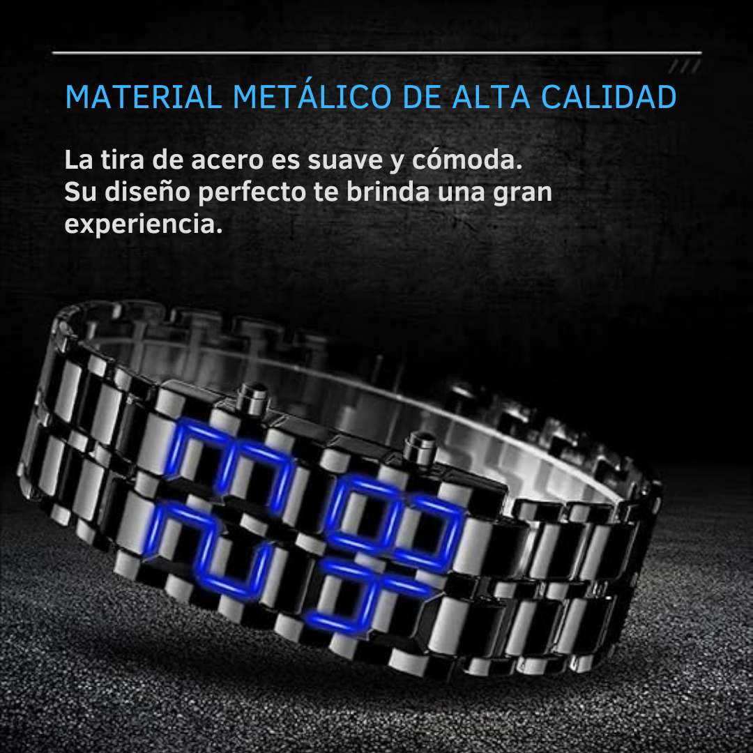 Reloj Pulsera LED Lava™ – Estilo, hora y actitud en tu muñeca 🔥