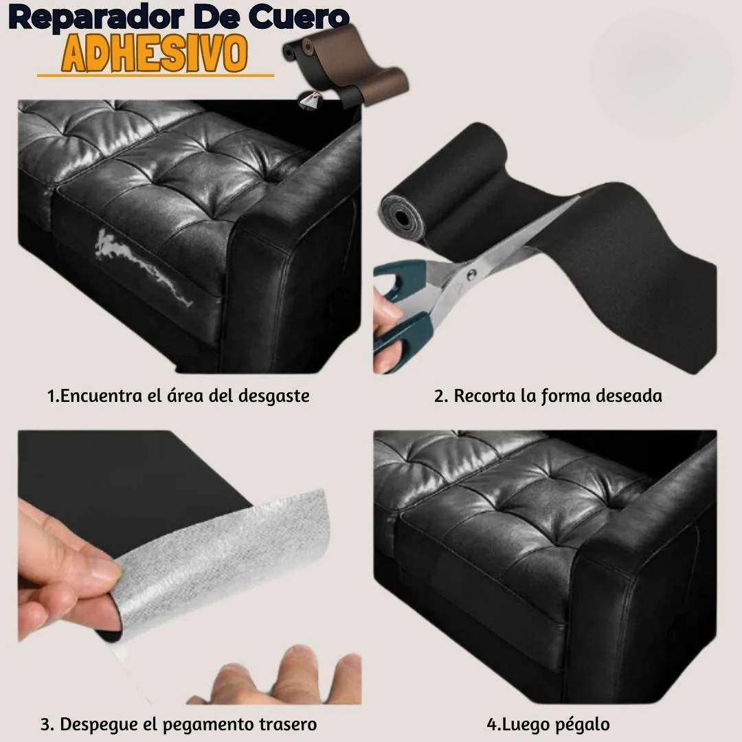 Fixto™ Autoadhesivo de Cuero – ¡Dale vida nueva a tus muebles! 🛋️