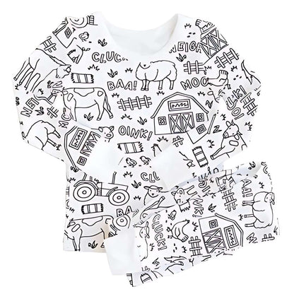 Pijamas para Pintar™ – Diversión creativa con colores lavables 🖍️