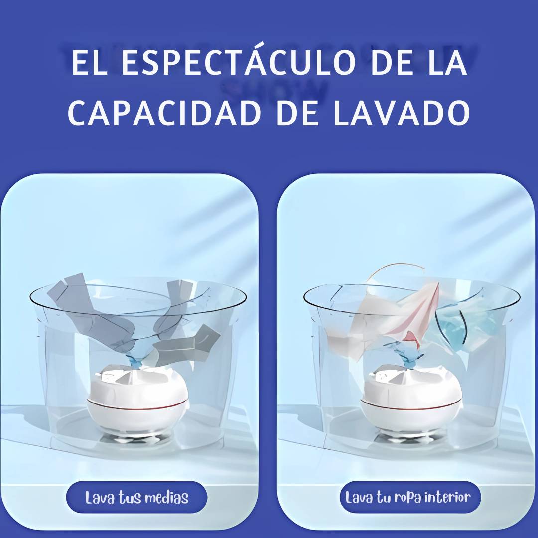 Mini Lavadora Ultrasónica Portátil™ – Lava sin esfuerzo, en cualquier lugar 🌀
