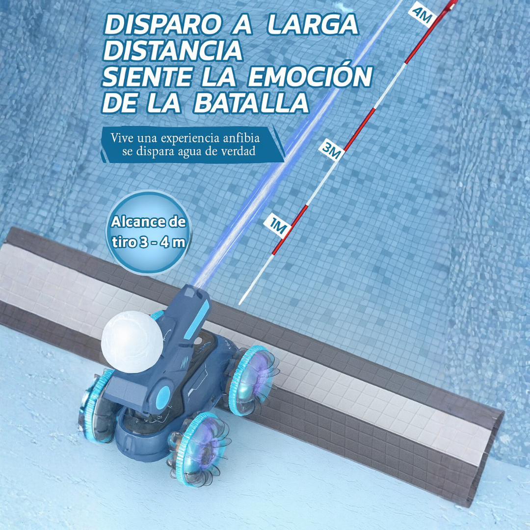 Tanque Anfibio AquaShock™ 4x4 – 2 Baterías 🔥