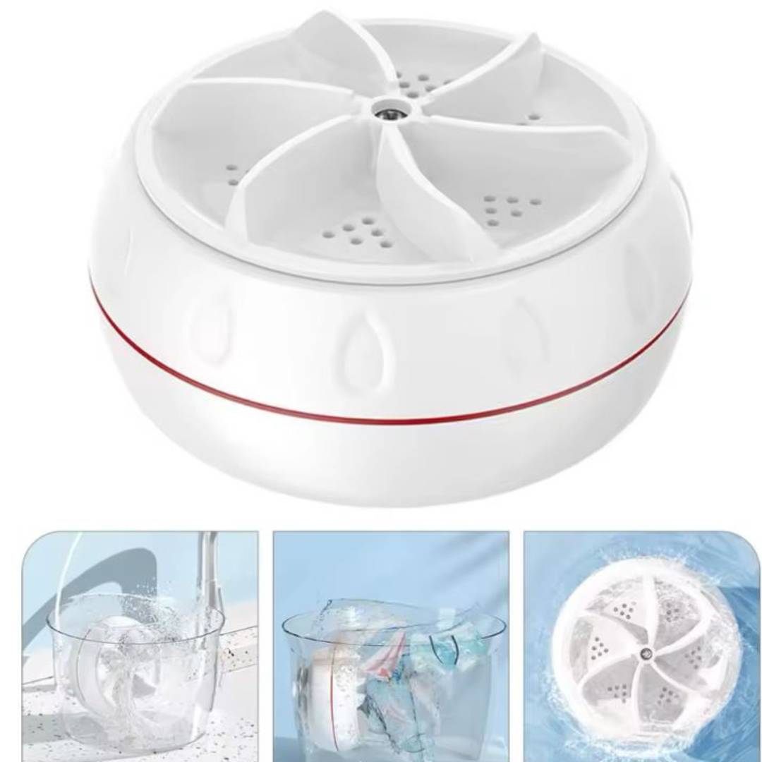 Mini Lavadora Ultrasónica Portátil™ – Lava sin esfuerzo, en cualquier lugar 🌀
