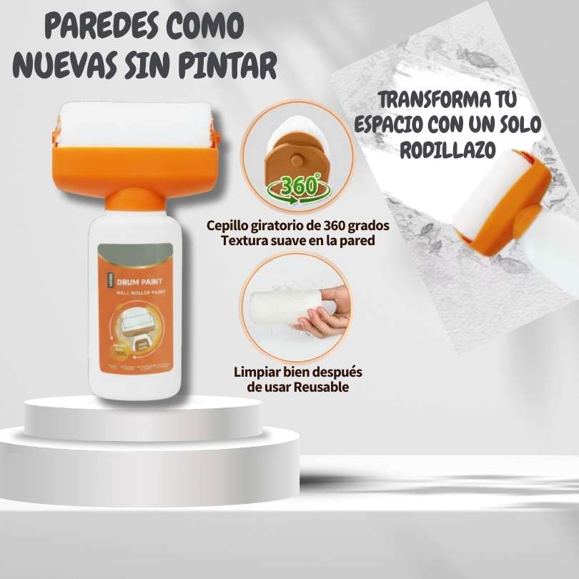 PintaFácil® – Rodillo desmanchador + pintura 500 g 🖌