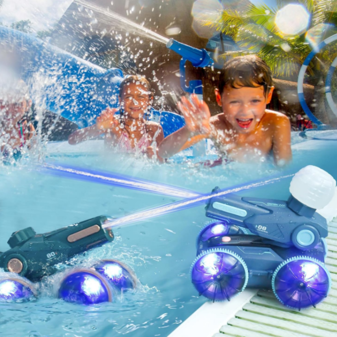 Tanque Anfibio AquaShock™ 4x4 – 2 Baterías 🔥