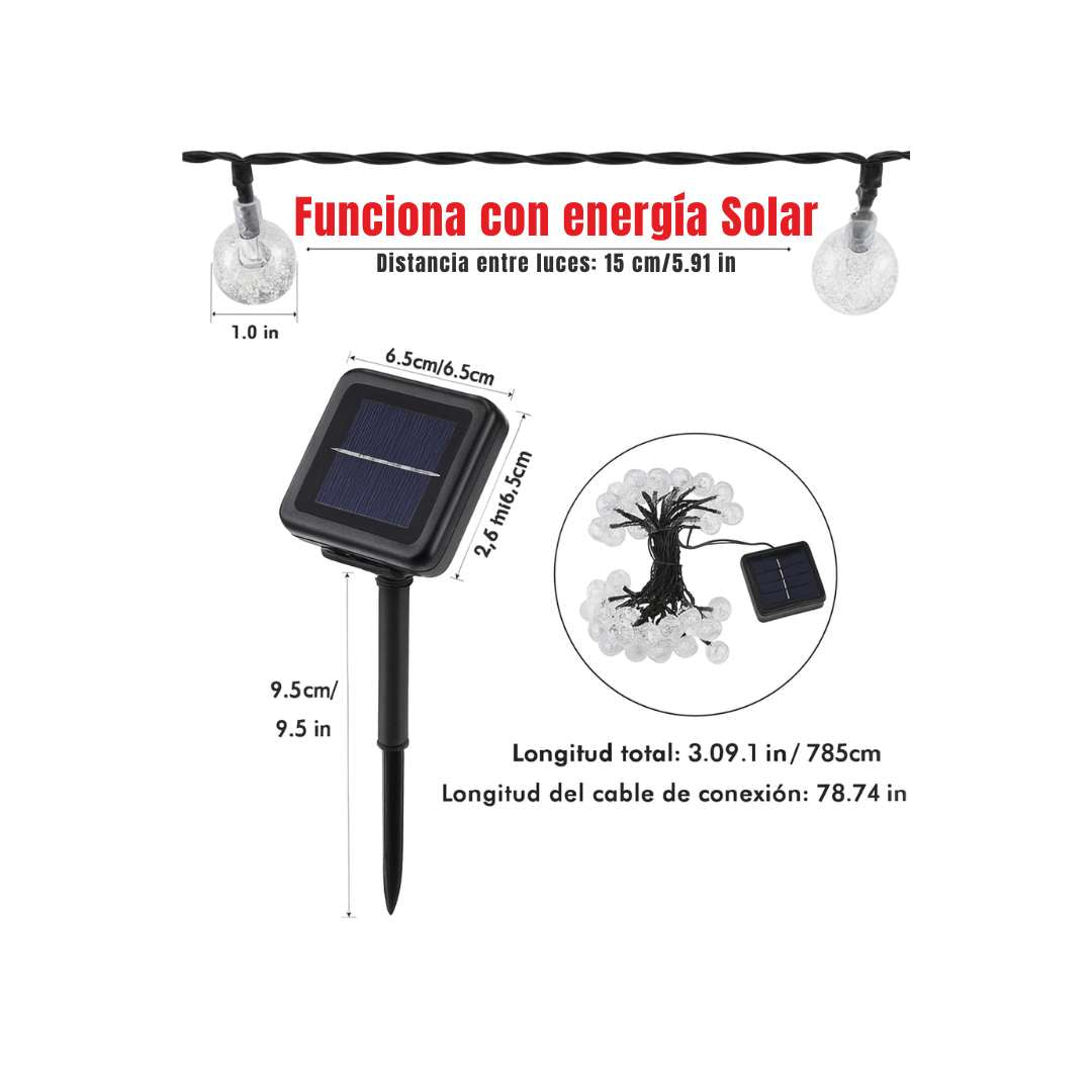 LumiBurbujas™ Solar – Luces Decorativas LED 🌟
