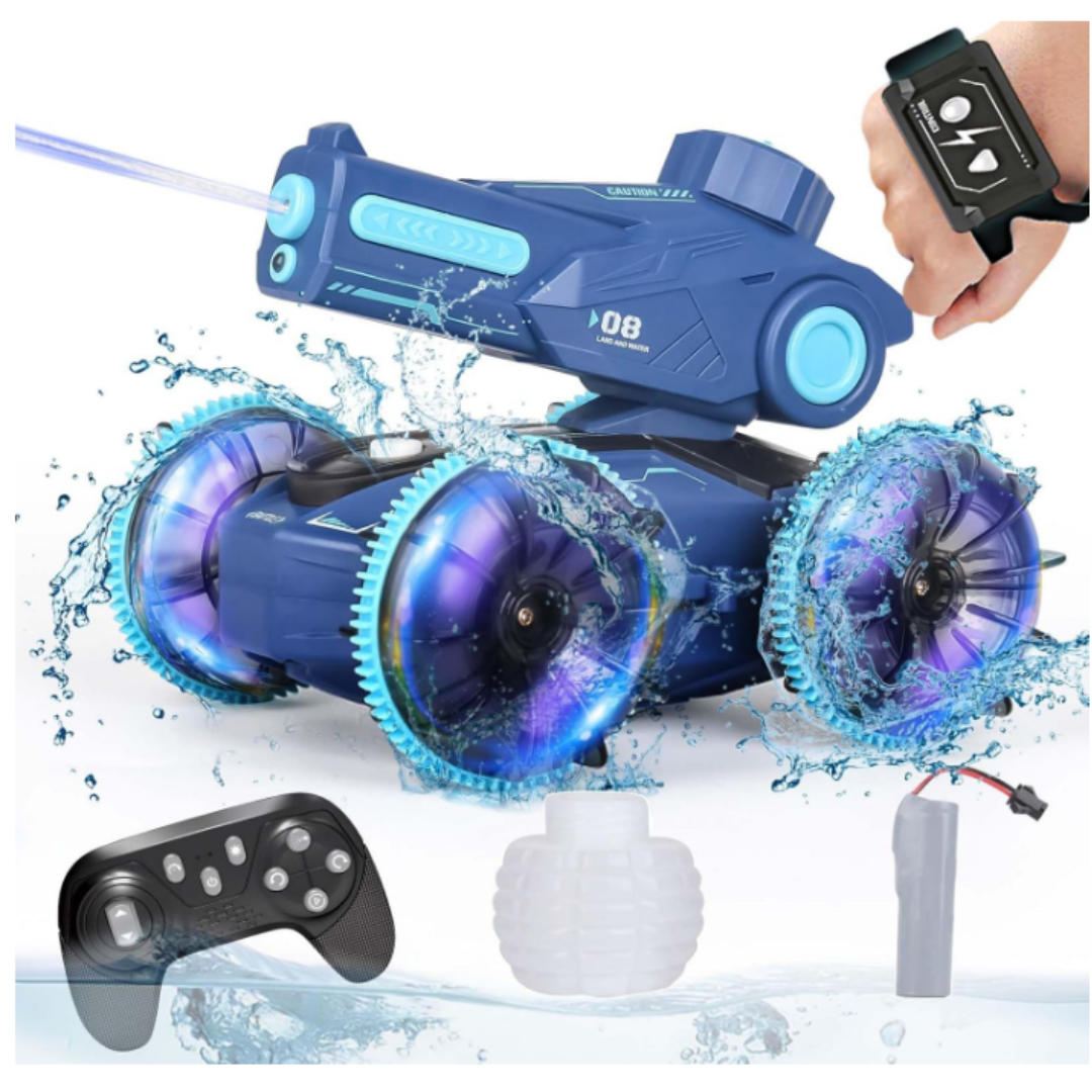 Tanque Anfibio AquaShock™ 4x4 – 2 Baterías 🔥