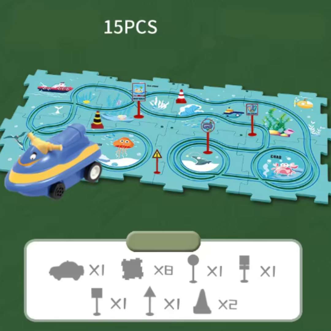 RailPuzzle™ – Vehículo eléctrico infantil 🚗