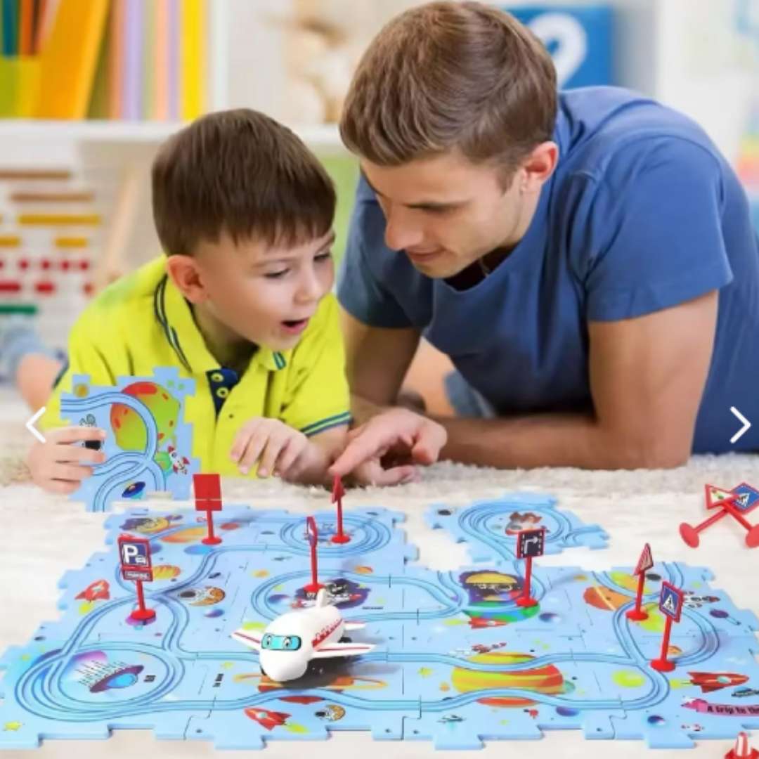 RailPuzzle™ – Vehículo eléctrico infantil 🚗